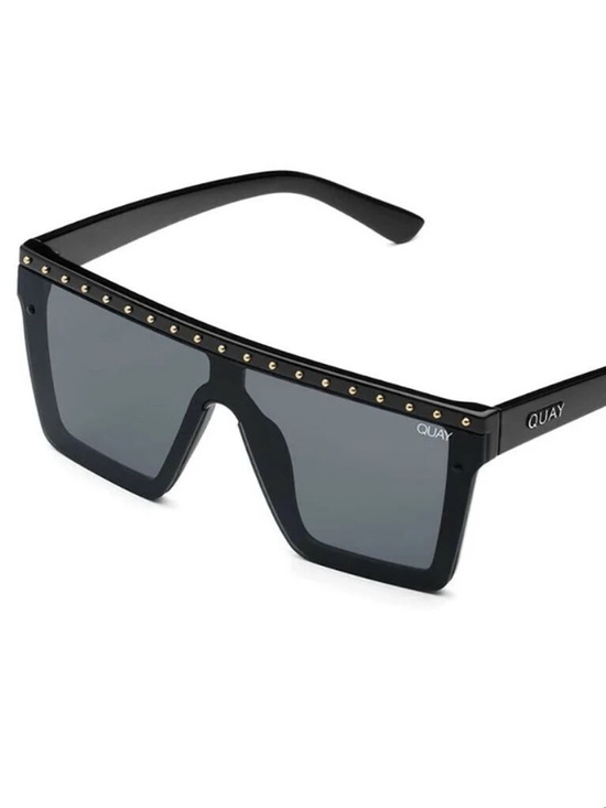 Quay Australia Accessories - Quay x JLO "Hindsight" Shield Frame Studded Sunglasses